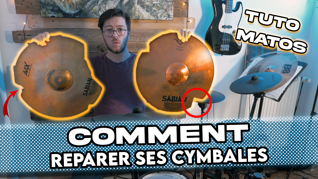 Comment réparer une cymbale cassée ?