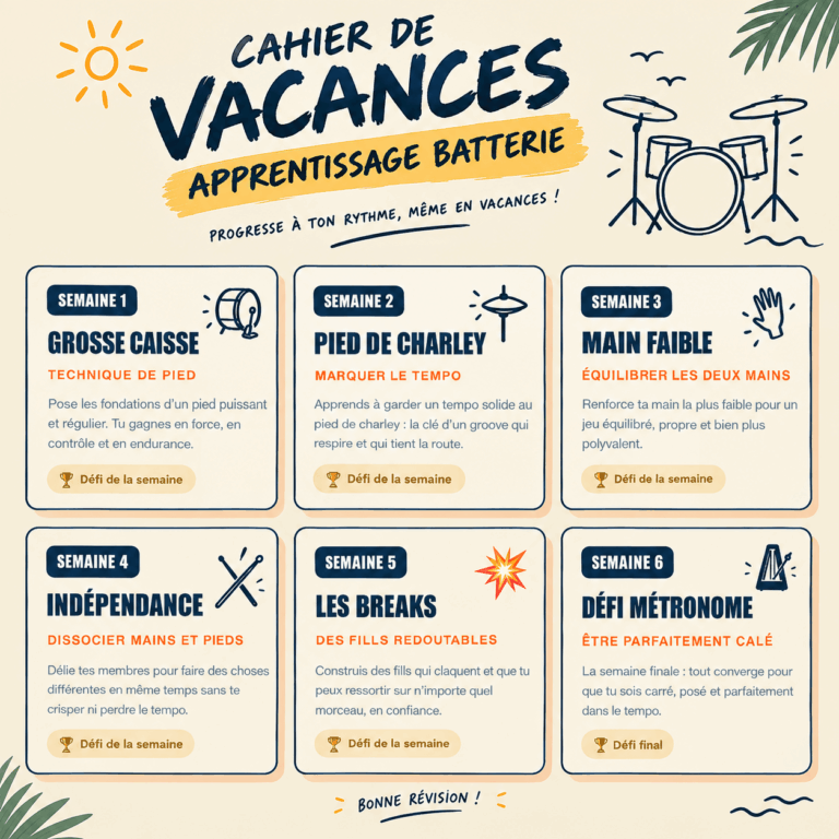 Visuel du Cahier de Vacances Batterie