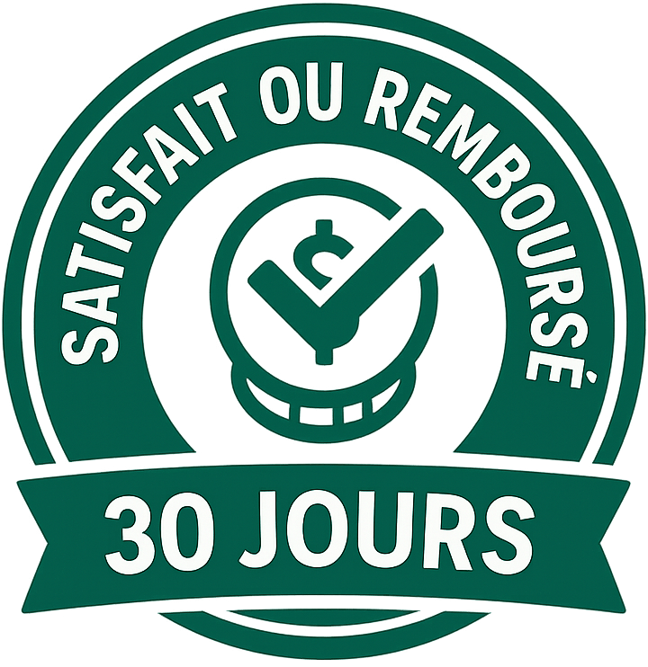 Badge satisfait ou remboursé 30 jours
